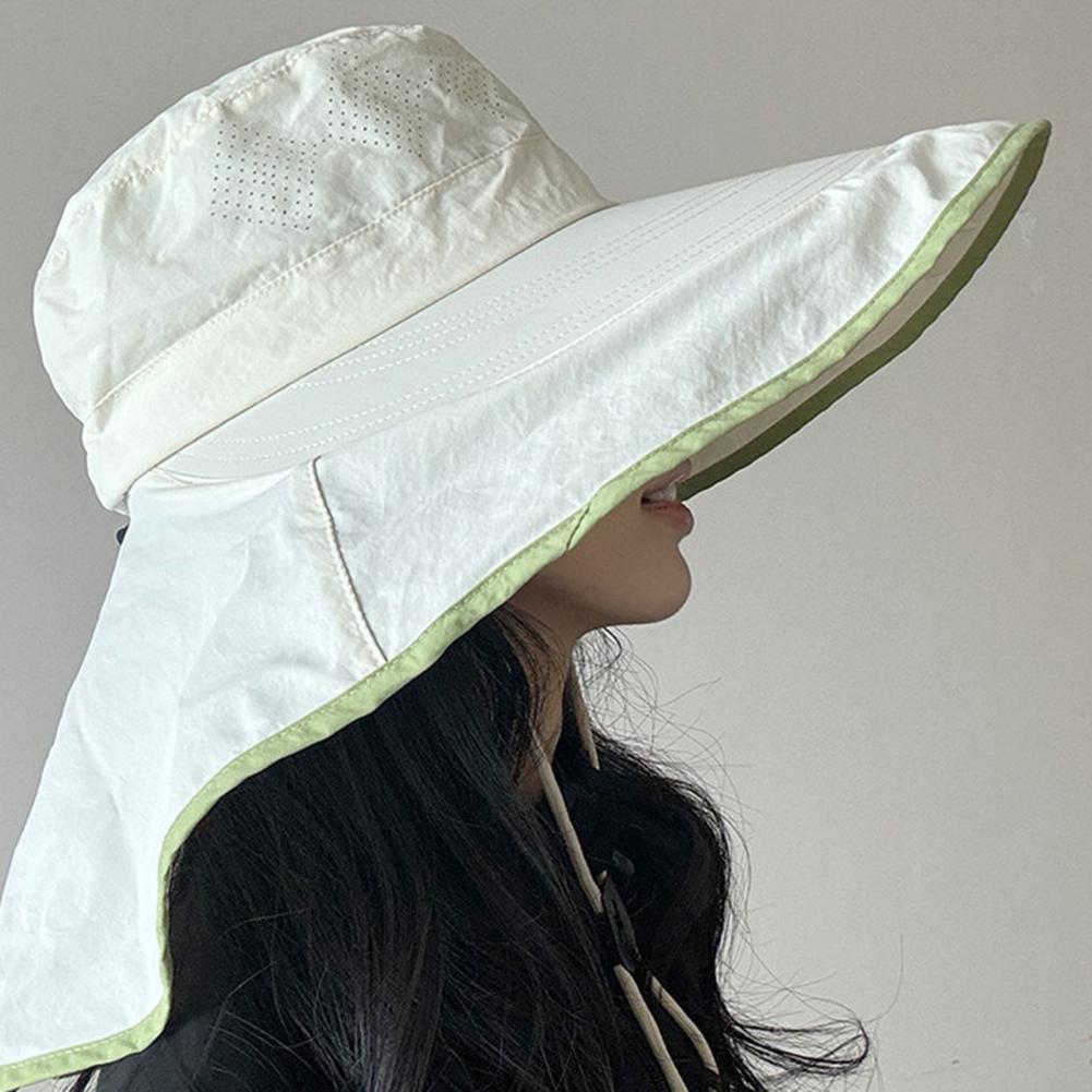 Hat Floppy Wide - Nefes Alabilen Güneş Şapkası İpli Kadın
