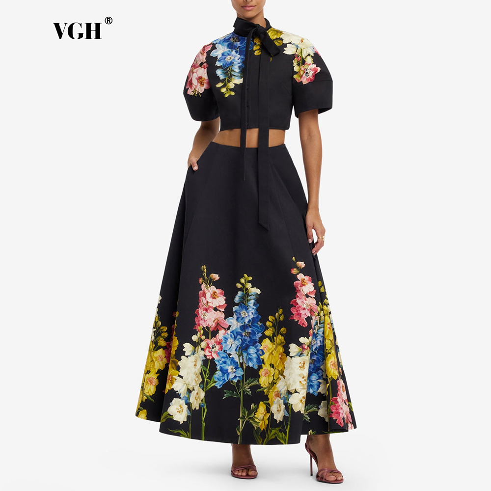 Midi Skirt Floral - VGH Kadınlar İçin Zarif Çiçek Desenli