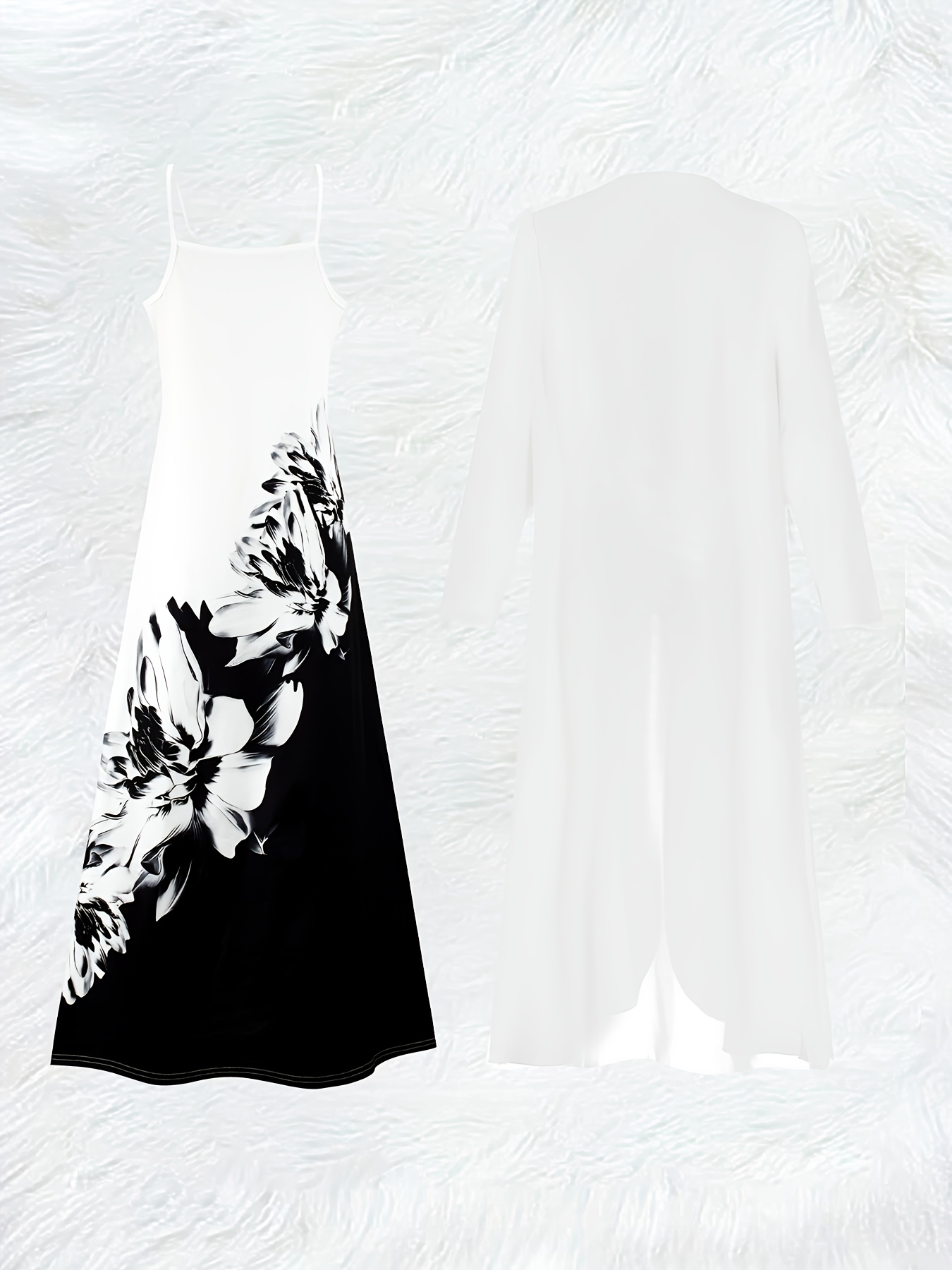 Günlük Siyah Beyaz Çiçek Desen - Midi Skirt Floral incelemesi ve fiyatı